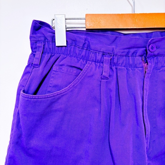 Vintage purple high rise shorts - Picture 2 of 5
